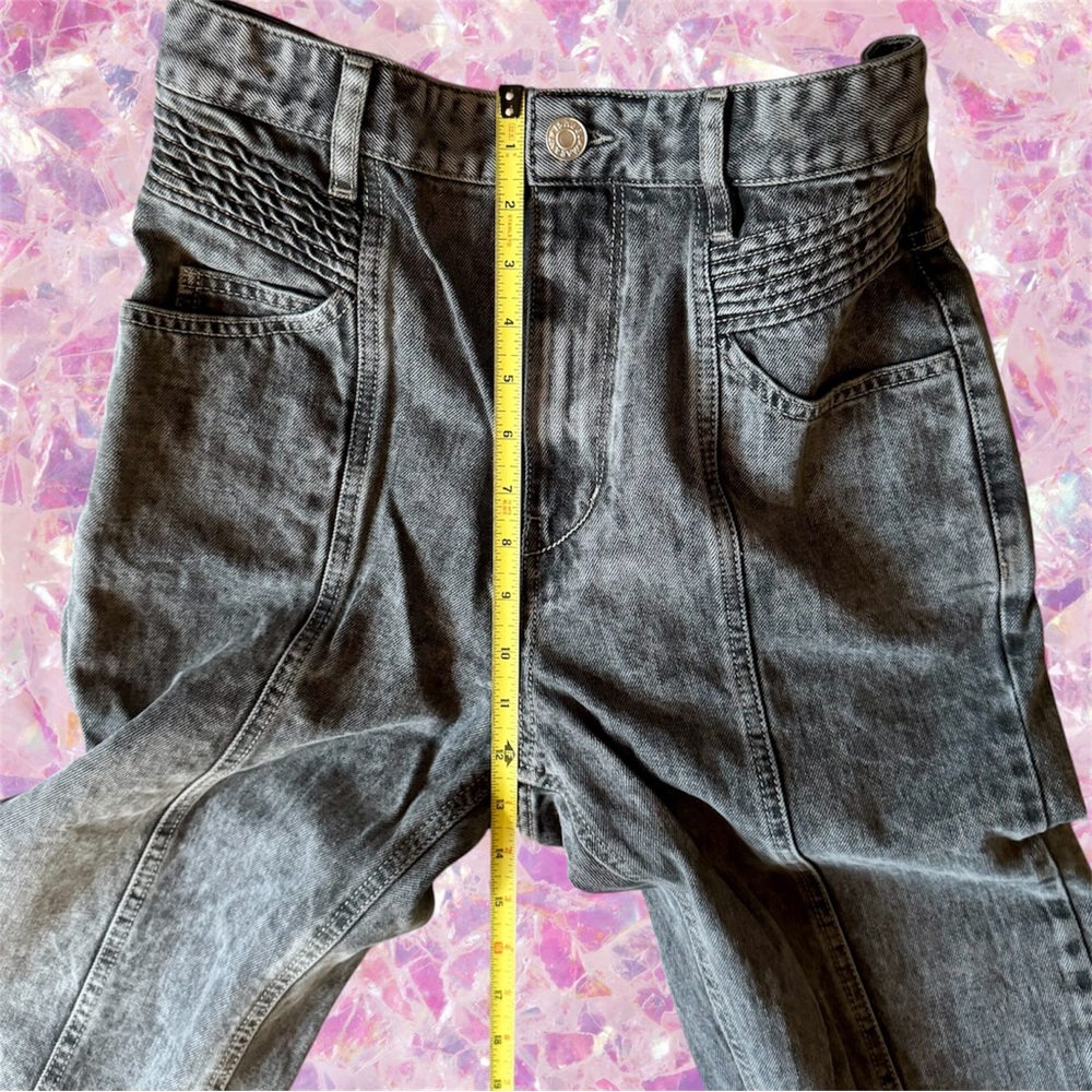 ISABEL MARANT ETOILE HOMINY JEANS 8 10 80s Denim Pants Trousers Straight Skinny - Picture 8 of 16